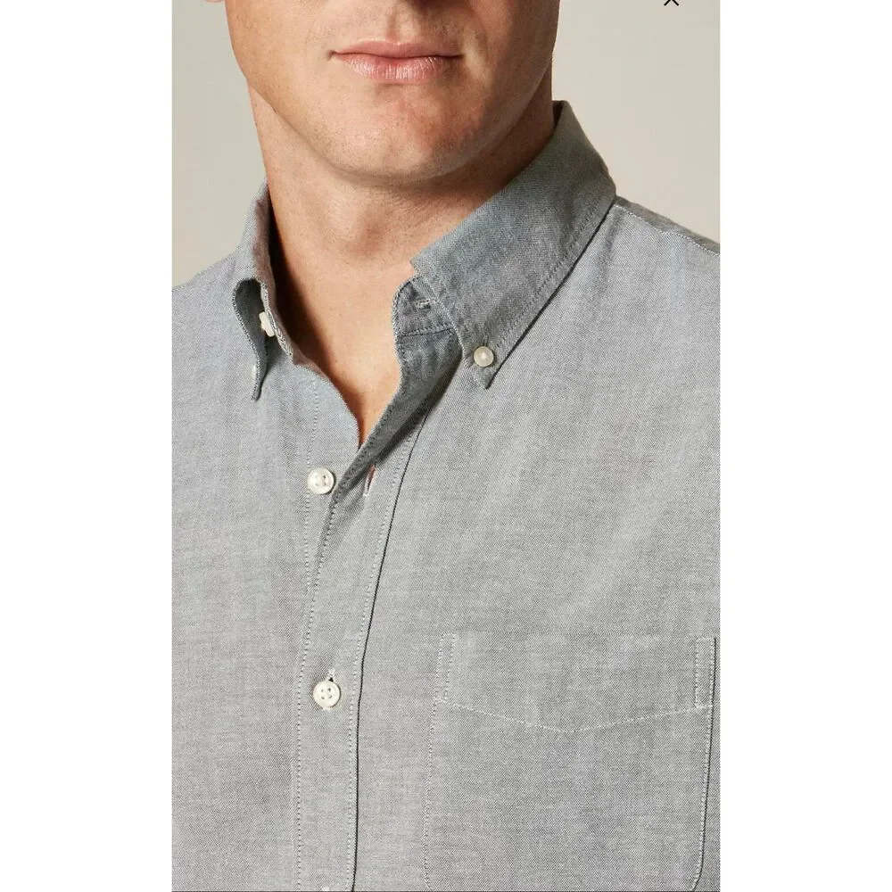 J. Crew Broken-in organic cotton oxford shirt Championship Green NWT size Large